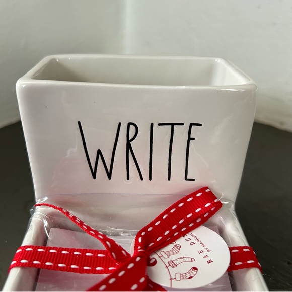 Rae Dunn WRITE Pen/Note Holder - Picture 2 of 13